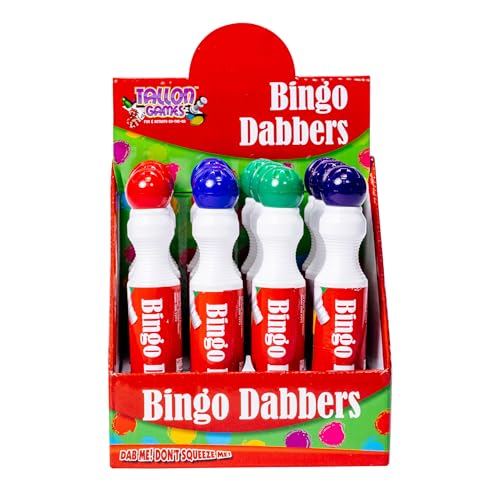 evelay Bingo Dabbers Filzstifte, groß, gemischte Stifte, Ticket-Dobber, tropffrei, 12 Stück evelay Bingo Dabbers Filzstifte, groß, gemischte Stifte, Ticket-Dobber, tropffrei, 12 Stück von evelay