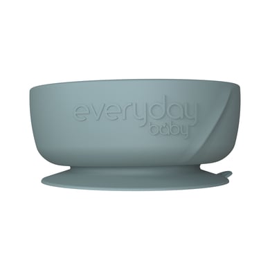 everyday® baby Esslernschüssel mit Saugfuß Silikon, harmony green von everyday baby