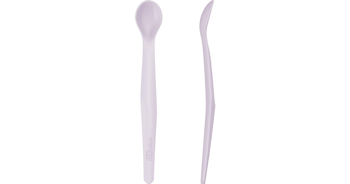 Baby Silikonlöffel 2 Stk, Light Lavender lila Baby Silikonlöffel 2 Stk, Light Lavender lila von everyday baby