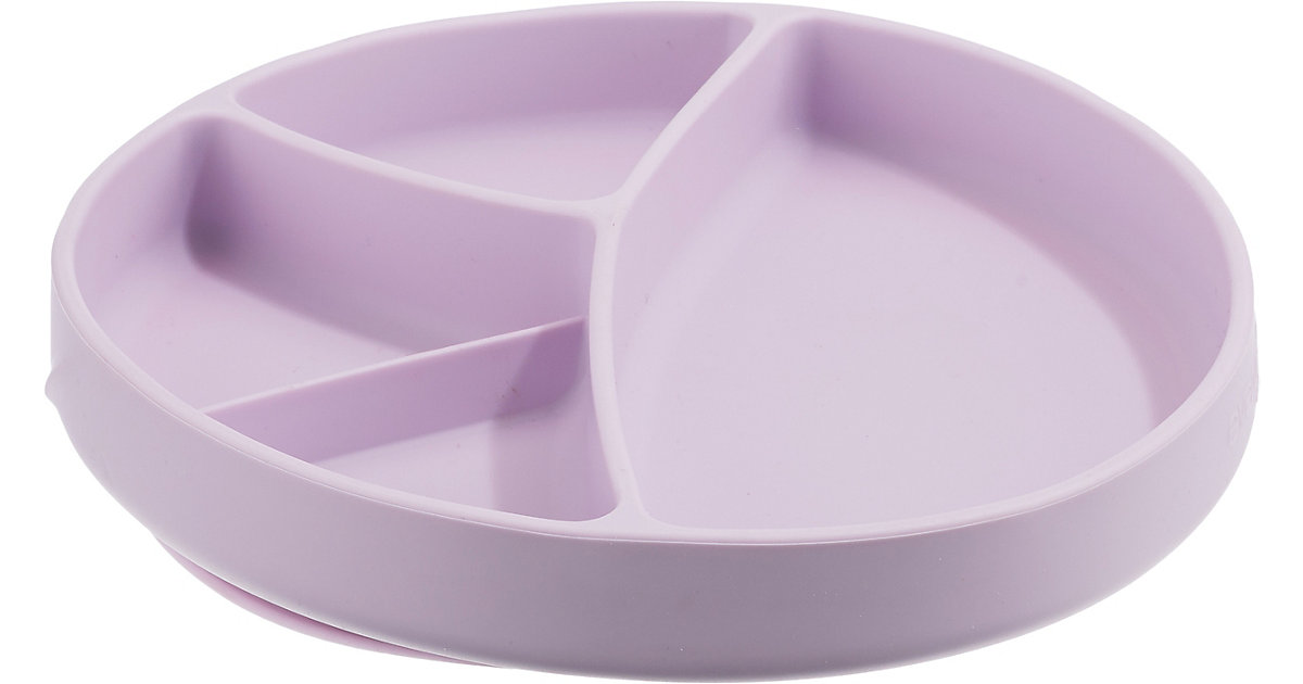 Esslernteller Silikon, Light Lavender lila von everyday baby