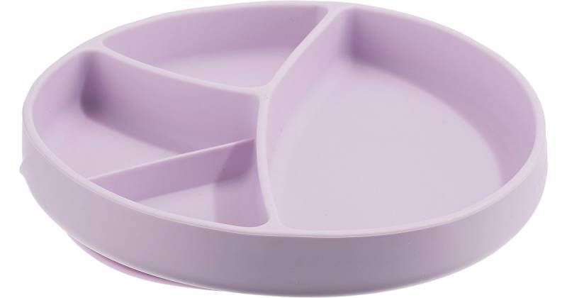 Esslernteller Silikon, Light Lavender lila von everyday baby