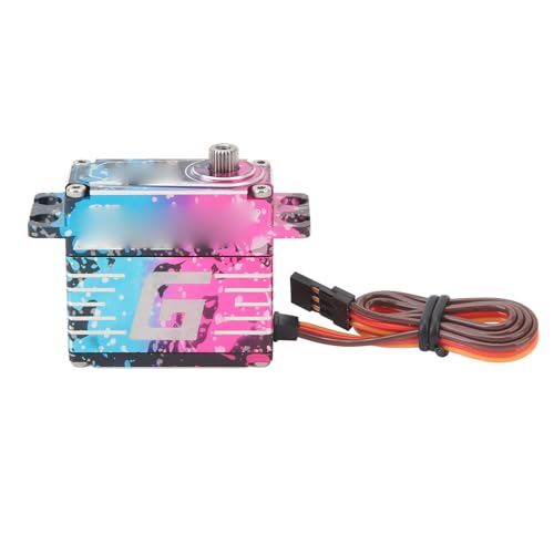 25 kg digitaler Lenkservo mit Armen, Vollmetall, geräuscharm, leicht, leistungsstarker RC Servo RC Hubschrauberroboter von evhooe