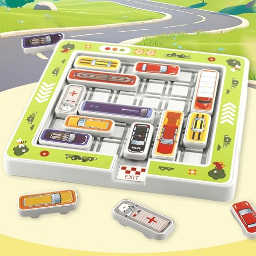 Rush Hour Spiel, Parkspiele, Denken Logik Puzzle Spiele, 360 Levels Auto Spielzeug Stauspiel Logikspiel, Kinder Brettspiele, Auto Spiele für Logikspiele ab 6 Jahre Jungen Mädchen Rush Hour Spiel, Parkspiele, Denken Logik Puzzle Spiele, 360 Levels Auto Spielzeug Stauspiel Logikspiel, Kinder Brettspiele, Auto Spiele für Logikspiele ab 6 Jahre Jungen Mädchen von exatta