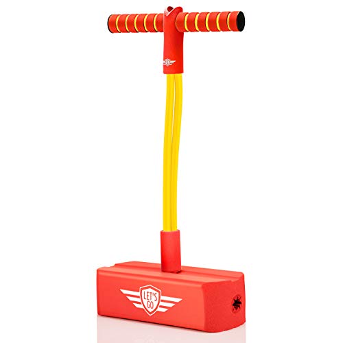 faentwc Pogo Stick für Kinder - Geschenk & Outdoor Spiele Spielzeug (Rot) von faentwc