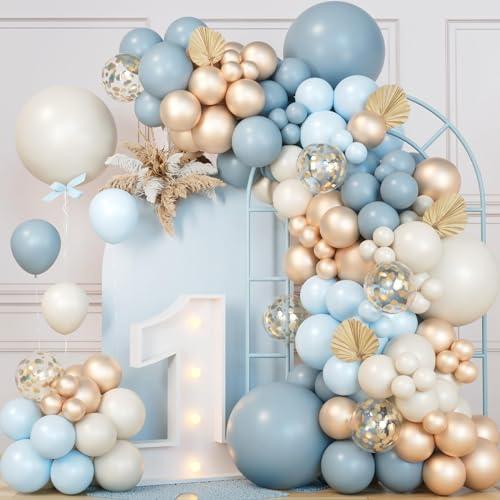 Luftballon Girlande Blau Gold - 115 Stück Luftballons Geburtstag Weiß Champagner Gold Ballon Girlande Blau, Weiss Blaue Ballons, Ballongirlande Blau für Bluey Geburtstagdeko Baby Shower Junge Deko Luftballon Girlande Blau Gold - 115 Stück Luftballons Geburtstag Weiß Champagner Gold Ballon Girlande Blau, Weiss Blaue Ballons, Ballongirlande Blau für Bluey Geburtstagdeko Baby Shower Junge Deko von fairymaiden
