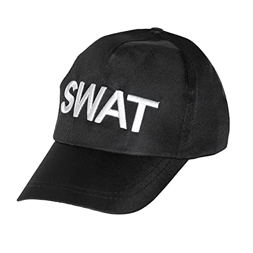 Boland 97045 - Erwachsenenmütze Swat, Kopfbedeckung, Hut, S.W.A.T., Polizei, Kostüm, Karneval, Mottoparty, JGA Boland 97045 - Erwachsenenmütze Swat, Kopfbedeckung, Hut, S.W.A.T., Polizei, Kostüm, Karneval, Mottoparty, JGA von Boland