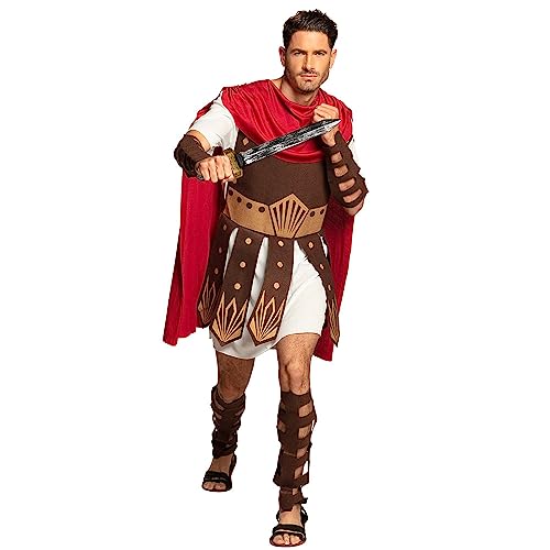 Boland 83806 - Erwachsenenkostüm Gladiator, Herren, Cesar, Römer, Arena, Kampf, Colloseum, Karneval, Halloween, Fasching, Mottoparty, Verkleidung, Theater, Größe: M/L von Boland