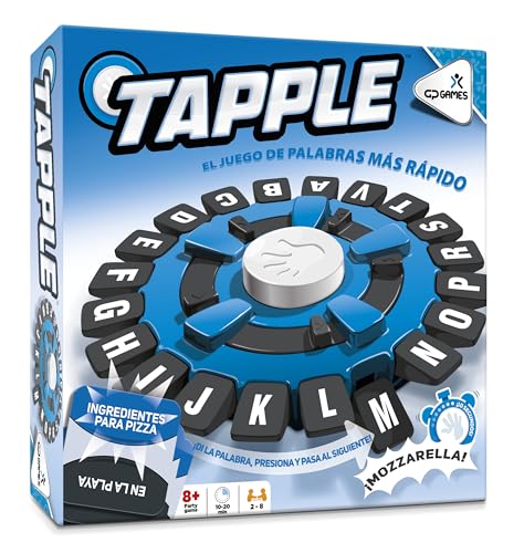 famosa Famogames Tapple, schnelles Rhythmus-Wortspiel, Brettspiel, Spiel für Erwachsene und Kinder, 144 Kategorien auf 36 Karten, Spiele für Kinder ab 8 Jahren, 2 bis 8 Spieler, (TAP00000) von famosa