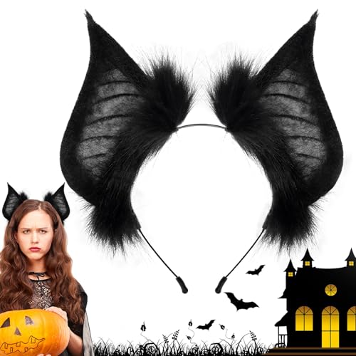 Gothic-Halloween-Haarreif, Fledermausohren, Gothic-Haarreif – ausgefallene Cosplay-Kopfbedeckung, festliche Kostüme für Mädchen, Tanz, Maskerade Gothic-Halloween-Haarreif, Fledermausohren, Gothic-Haarreif – ausgefallene Cosplay-Kopfbedeckung, festliche Kostüme für Mädchen, Tanz, Maskerade von fanelod