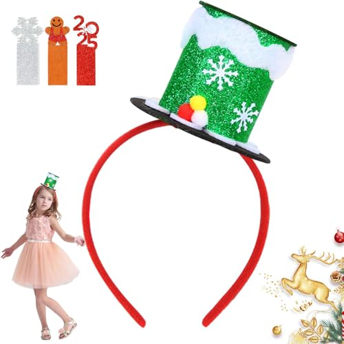 Haarreifen für Weihnachtsfeiern, elastisch, bequem, klassische Weihnachtsdekoration für Kinder, Rot / Grün / Silber Haarreifen für Weihnachtsfeiern, elastisch, bequem, klassische Weihnachtsdekoration für Kinder, Rot / Grün / Silber von fanelod