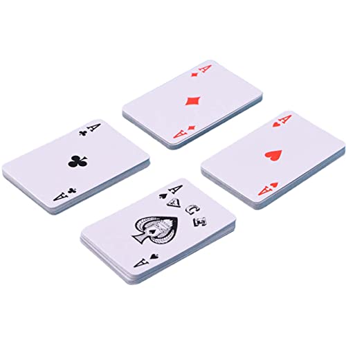 Kleine Spielkarten, tragbare Karten, Pokerkarten, Spielkarten für Teenager und Erwachsene, Neuheit Geschenk, Gastgeschenk Fanelod von fanelod