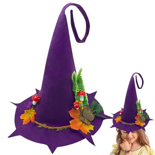 Schwarze Hexenhüte – Wollfilz-Kostüm, schwarzer Halloween-Hut, Halloween, schwarzer Hexenhut für Fasching, Festivals, Halloween von fanelod