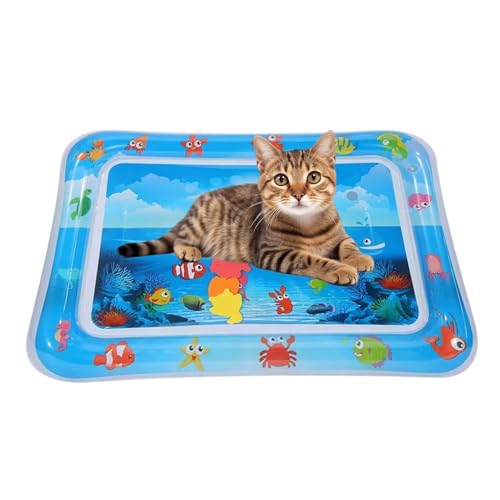 Sensorische Wasser-Spielmatte für Katzen – Haustier-Wasser-Spielmatte, sensorisches Spielzeug, verdickte Wassersensorikmatte, Katze, wasserbefüllbare Kühlmatten, Wasserspielmatte für Katzen Sensorische Wasser-Spielmatte für Katzen – Haustier-Wasser-Spielmatte, sensorisches Spielzeug, verdickte Wassersensorikmatte, Katze, wasserbefüllbare Kühlmatten, Wasserspielmatte für Katzen von fanelod
