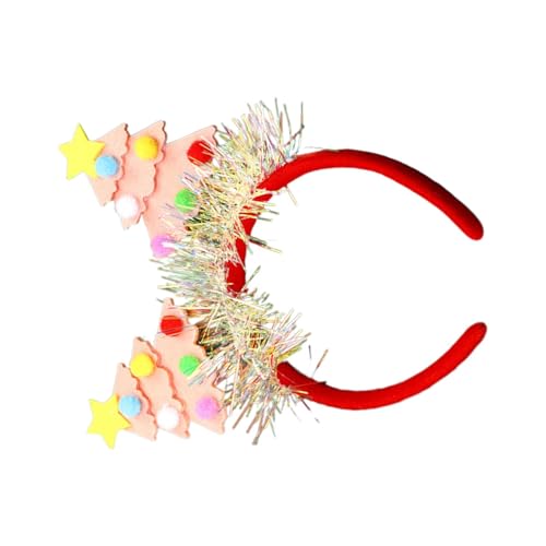 Weihnachten Haarreifen - Weihnachtsbaum Haarband für Cosplay | Pailletten Haarreifen Weihnachtsbaum Cosplay Kopfschmuck | Dekorative Weihnachten Haarreifen für Weihnachtsfeier, Familientreffen von fanelod