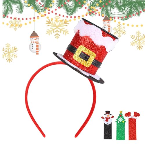 Weihnachtsmütze Stirnband | Rot Grün Silber Elastische Weihnachten Kopfbedeckung - Bequeme klassische Weihnachtsdekoration für Kinder Weihnachtsmütze Stirnband | Rot Grün Silber Elastische Weihnachten Kopfbedeckung - Bequeme klassische Weihnachtsdekoration für Kinder von fanelod