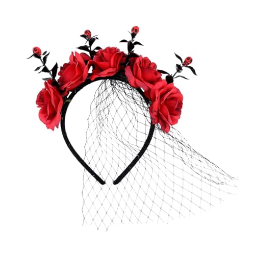 fanelod Halloween-Blumen-Haarband, Blumenkrone, Halloween-Haarreifen, Blumenkrone, Stirnband, Blumen-Halloween-Haarreifen, Halloween-Haarreifen, Gothic-Blumen-Haarreifen für Mädchen, Kinder, Jungen fanelod Halloween-Blumen-Haarband, Blumenkrone, Halloween-Haarreifen, Blumenkrone, Stirnband, Blumen-Halloween-Haarreifen, Halloween-Haarreifen, Gothic-Blumen-Haarreifen für Mädchen, Kinder, Jungen von fanelod