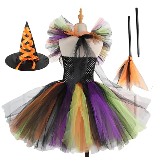 fanelod Hexenkostüm für Kinder, Hexenkostüm für Kinder, Hexenkostüm für Kinder, Hexenkleid, Tutu-Kleid von fanelod
