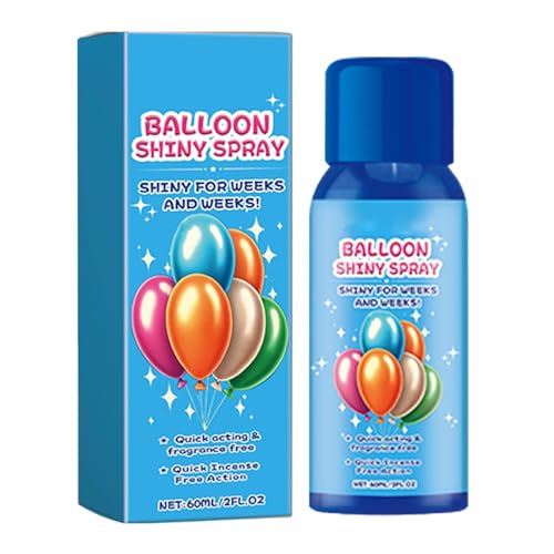 fanelod Hochglanzspray für Latexballons, Ballonspray Glanz - Ballonaufheller auf Basis,Schnell trocknender, hochglänzender Aufheller auf 60-g-Basis für ein langanhaltendes Glanzfinish von fanelod