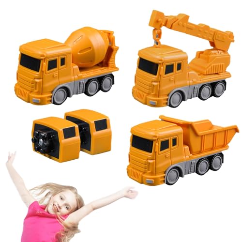 fanelod Roboter-Autospielzeug – Zusammengebautes Autospielzeug mit magnetischer Transformationstechnik | Spielbaufahrzeuge für Kinder | Verwandelndes Roboterautospielzeug für Jungen und Mädchen von fanelod