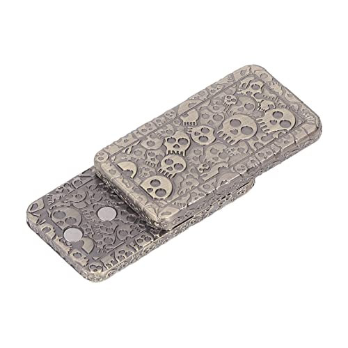 Fansheng Magnetischer Haptischer Schieber - Metall-Totenkopf-Muster ADHD Push Slider, Mini Fidget Stress Relief Spielzeug für Erwachsene, EDC Office Desk von fansheng