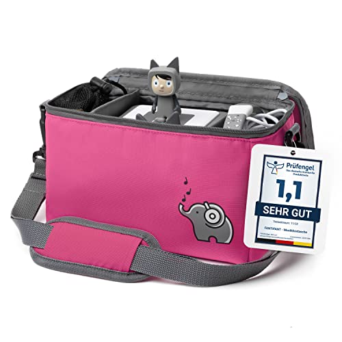 fantifant Musikbox Tasche für Tigerbox oder Toniebox Tasche für Box und Zubehör mit flexiblen Innenfächern I mit recyceltem PET I flamingopink fantifant Musikbox Tasche für Tigerbox oder Toniebox Tasche für Box und Zubehör mit flexiblen Innenfächern I mit recyceltem PET I flamingopink von fantifant