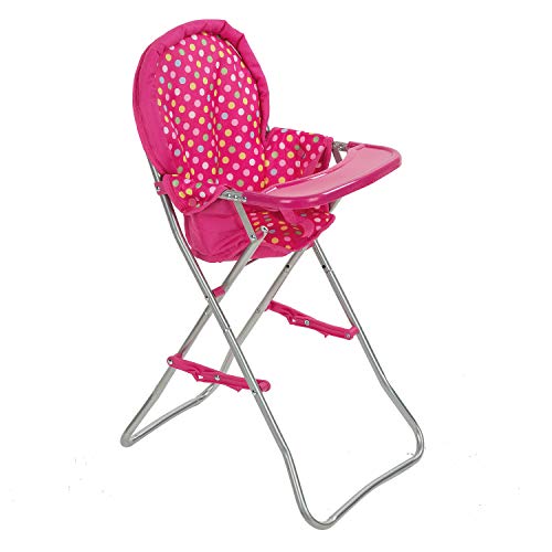 fash n kolor Baby-Puppen-Hochstuhl, passend für 45,7 cm große Babypuppen, rosa Farbe, Spielzeughochstuhl für Puppen fash n kolor Baby-Puppen-Hochstuhl, passend für 45,7 cm große Babypuppen, rosa Farbe, Spielzeughochstuhl für Puppen von fash n kolor