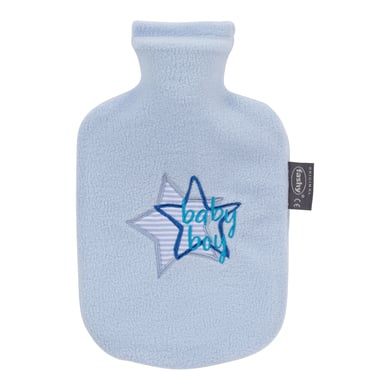 fashy® Wärmflasche 0,8L mit Bezug, königsblau von Fashy