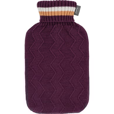 fashy® Wärmflasche 2 Liter mit Rollkragenbezug in burgunderrot von Fashy