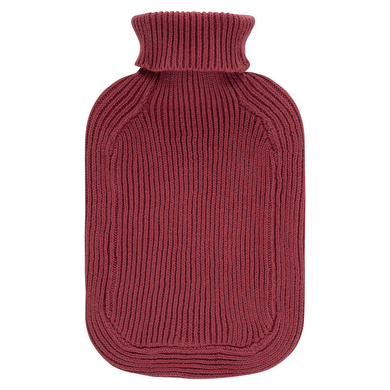 fashy® Wärmflasche 2L mit Rollkragen-Strickbezug in bordeaux von fashy®