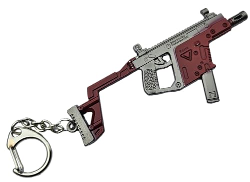 Fat-catz-copy-catz Neuheit grauer zweifarbiger Miniatur-Kriss-Razer-Modell, Sub-Maschinengewehr-Schlüsselanhänger, 10 cm von fat-catz-copy-catz