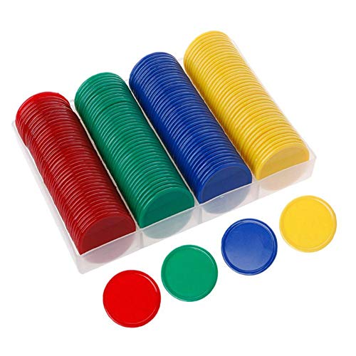 favourall Pokerset Mit 160 Farbigen, Plastic Poker Chips Spielmarken Plastechips von favourall