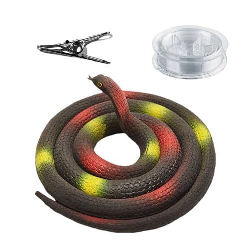 fayarrd Falsche-Schlange-Streich,Realistischer Schlangen-Scherz Mit Zugband Und Karabinerhaken - Silikon Streichset Mit Klippverschluss Für Golf & Scherze - Für Halloween, Aprilscherze & Geburtstage fayarrd Falsche-Schlange-Streich,Realistischer Schlangen-Scherz Mit Zugband Und Karabinerhaken - Silikon Streichset Mit Klippverschluss Für Golf & Scherze - Für Halloween, Aprilscherze & Geburtstage von fayarrd