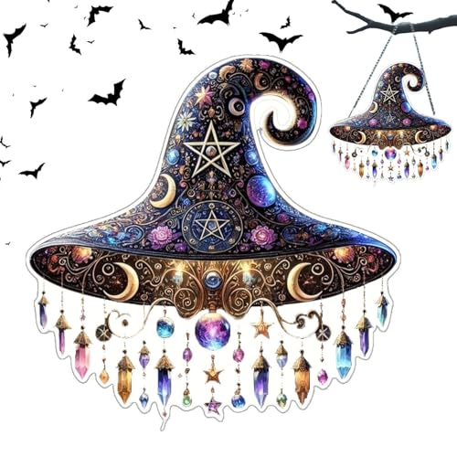 fayarrd Hexenhut Deko Für Halloween - Fensterdeko Hexenhut Halloween - 2D Saisonschmuck Für Feiern Partys Wohnzimmer Wand Haus Schlafzimmer Thementische fayarrd Hexenhut Deko Für Halloween - Fensterdeko Hexenhut Halloween - 2D Saisonschmuck Für Feiern Partys Wohnzimmer Wand Haus Schlafzimmer Thementische von fayarrd
