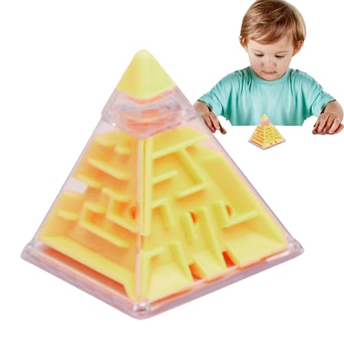 fayarrd Labyrinth-Puzzle-Würfel-Spiel - 3D-Pyramiden-Labyrinth-Puzzle-Rätselspiele,Pädagogische Pyramidenpuzzles für Kinder – Strumpffüller, Goodie-Bag-Füller von fayarrd