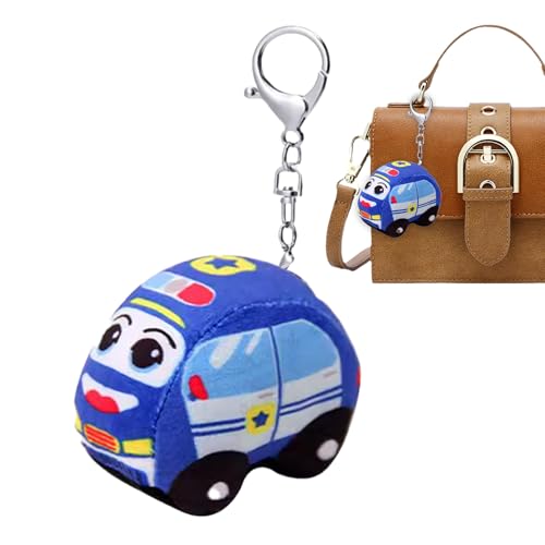 fayarrd Plüschtier Schlüsselanhänger,Baby Feuerwehrauto Stofftier Schlüsselanhänger | Lernspielzeug zum Lernen für und Mädchen Vorschulkinder für Rucksack Handtasche Geldbörse für Reise Urlaub und von fayarrd