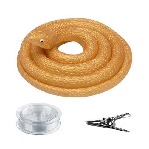fayarrd Schlangen-Streich | Realistischer Schlangen-Scherz Mit Zugband Und Karabinerhaken,Silikon Streichset Mit Klippverschluss Für Golf & Scherze - Für Halloween, Aprilscherze & Geburtstage fayarrd Schlangen-Streich | Realistischer Schlangen-Scherz Mit Zugband Und Karabinerhaken,Silikon Streichset Mit Klippverschluss Für Golf & Scherze - Für Halloween, Aprilscherze & Geburtstage von fayarrd
