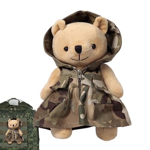 fayarrd Tarnbär, Stoffbär, Cartoon-Tarn-Plüschbär 7,87 Zoll, Abnehmbares Kuscheltier-Wurfkissen, Raumdekoration, Plüschtier zum Sammeln für Sofa, Couch, Bett, Autoinnenraum fayarrd Tarnbär, Stoffbär, Cartoon-Tarn-Plüschbär 7,87 Zoll, Abnehmbares Kuscheltier-Wurfkissen, Raumdekoration, Plüschtier zum Sammeln für Sofa, Couch, Bett, Autoinnenraum von fayarrd