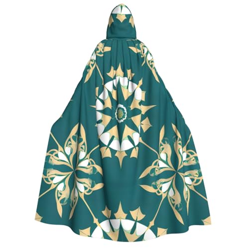 Exotischer Stil mit Blumenmuster für Erwachsene. Cosplay-Umhang, Halloween-Kostüm, Volldruck, Polyester. von fdgbnm