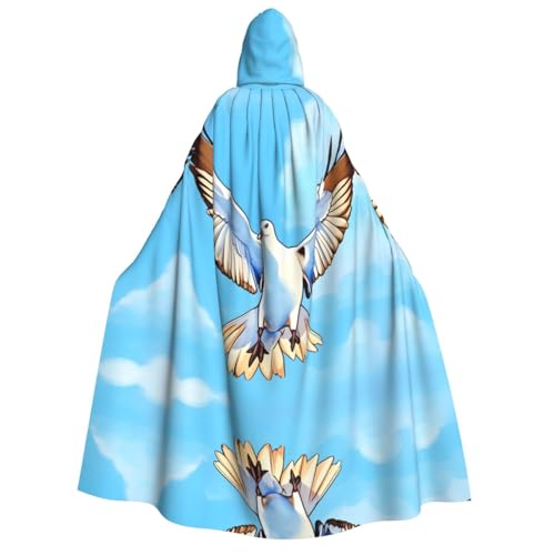 Kapuzenumhang mit Möwen im Flug, für Erwachsene, Cosplay-Umhang, Halloween-Kostüm, Volldruck, Polyester. Kapuzenumhang mit Möwen im Flug, für Erwachsene, Cosplay-Umhang, Halloween-Kostüm, Volldruck, Polyester. von fdgbnm