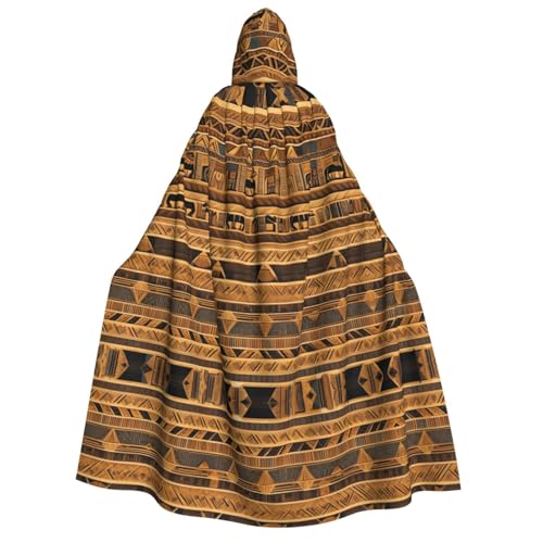 fdgbnm Ägyptische Fresken mit Kapuze für Erwachsene. Cosplay-Umhang, Halloween-Kostüm, Volldruck, Polyester. von fdgbnm