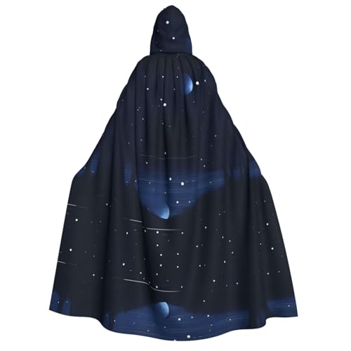 fdgbnm Dunkelblauer Umhang mit Kapuze für Erwachsene, Cosplay-Umhang, Halloween-Kostüm, Volldruck, Polyester. fdgbnm Dunkelblauer Umhang mit Kapuze für Erwachsene, Cosplay-Umhang, Halloween-Kostüm, Volldruck, Polyester. von fdgbnm