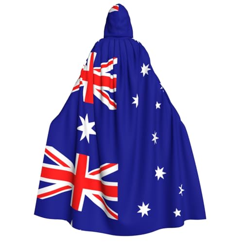 fdgbnm Kapuzenumhang mit australischer Flagge, Cosplay-Umhang, Halloween-Kostüm, Volldruck, Polyester. fdgbnm Kapuzenumhang mit australischer Flagge, Cosplay-Umhang, Halloween-Kostüm, Volldruck, Polyester. von fdgbnm