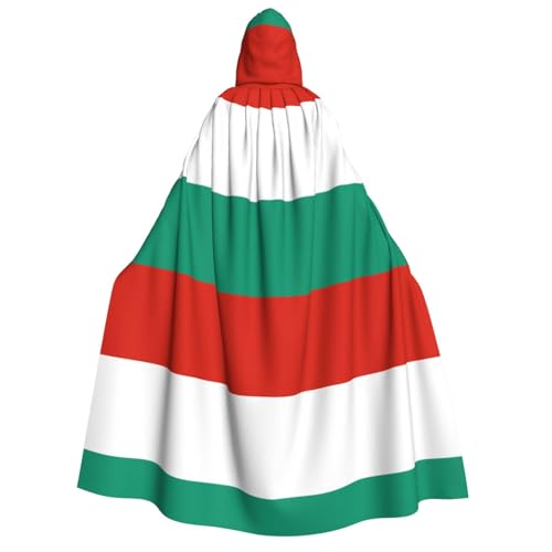 fdgbnm Kapuzenumhang mit bulgarischer Flagge, Cosplay-Umhang, Halloween-Kostüm, Volldruck, Polyester. fdgbnm Kapuzenumhang mit bulgarischer Flagge, Cosplay-Umhang, Halloween-Kostüm, Volldruck, Polyester. von fdgbnm