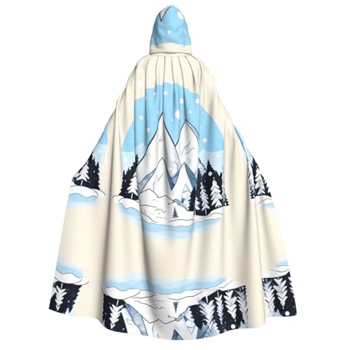 fdgbnm Schneebedeckte Berge mit Kapuze für Erwachsene. Cosplay-Umhang, Halloween-Kostüm, Volldruck, Polyester. fdgbnm Schneebedeckte Berge mit Kapuze für Erwachsene. Cosplay-Umhang, Halloween-Kostüm, Volldruck, Polyester. von fdgbnm
