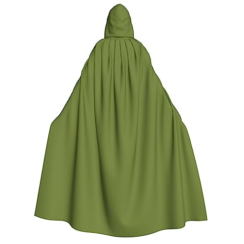 fdgbnm Solider dunkelgrüner Kapuzenumhang für Erwachsene. Cosplay-Umhang, Halloween-Kostüm, Volldruck, Polyester. von fdgbnm