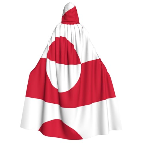 fdgbnm Umhang mit Kapuze für Erwachsene, Motiv: Grönland-Flagge, Cosplay-Umhang, Halloween-Kostüm, Volldruck, Polyester. fdgbnm Umhang mit Kapuze für Erwachsene, Motiv: Grönland-Flagge, Cosplay-Umhang, Halloween-Kostüm, Volldruck, Polyester. von fdgbnm