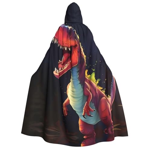 fdgbnm Umhang mit Kapuze und großem Mund für Erwachsene. Cosplay-Umhang, Halloween-Kostüm, Volldruck, Polyester. von fdgbnm