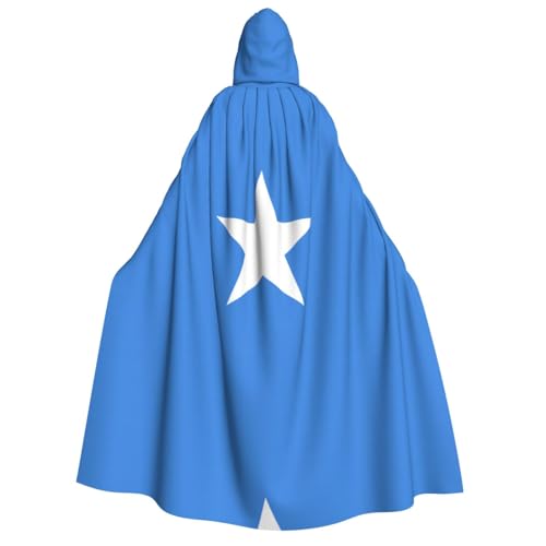fdgbnm Umhang mit Somali-Flagge für Erwachsene. Cosplay-Umhang, Halloween-Kostüm, Volldruck, Polyester. von fdgbnm