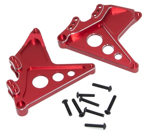 Hinterer Multi-Mount Shock Tower kompatibel für 1/7 Traxxas UDR Parts 85086-4 RC Auto Hinterreifen Halterung Halterung Upgrade Aluminiumlegierung (rot) von fengshuiluck