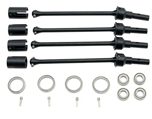 Teile für Traxxas Maxx WideMaxx Antriebswelle 8996X montierter Stahl CV Antriebswellensatz Upgrade Ersatz (Schwarz) von fengshuiluck